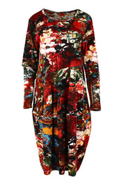 Product shot of the Freebird Bubble Dress in colour Freebird, from the front