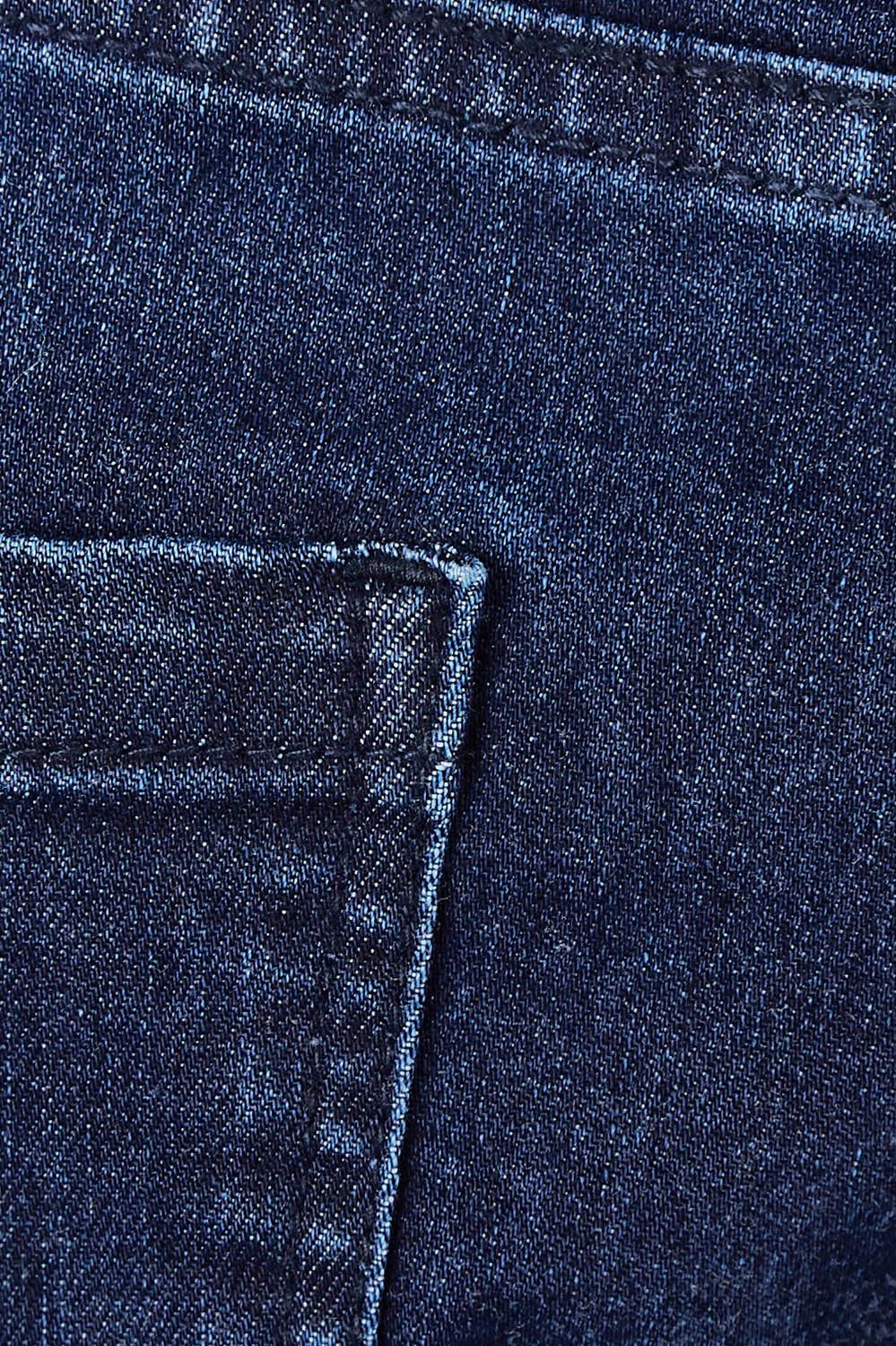 Product shot of the Essentials Straight Leg Denim Jeans in colour Dark (Blue), detail