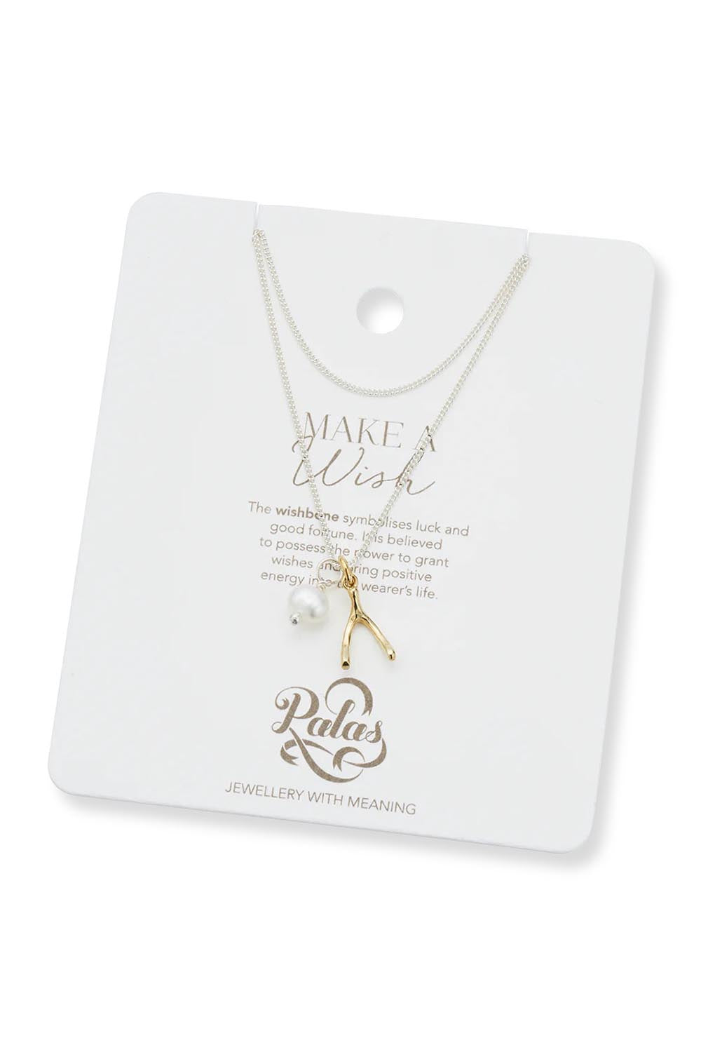 Product shot of the Dreamweaver Necklace in colour Makeawish (Metallics), detail