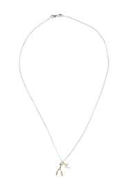 Product shot of the Dreamweaver Necklace in colour Makeawish (Metallics), from the front