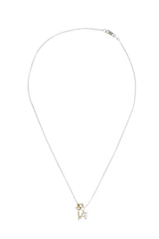 Product shot of the Dreamweaver Necklace in colour Potential (Metallics), from the front