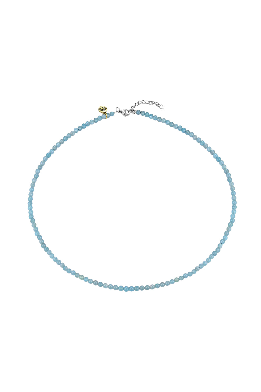 Product shot of the Healing Gems Classics Necklace - Amazonite in colour Amazonite, from the front