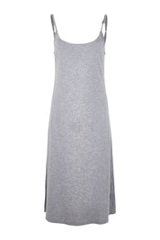 Product shot of the Juliette Modal Soft Maxi Nightie in colour Grey (Grey), from the front