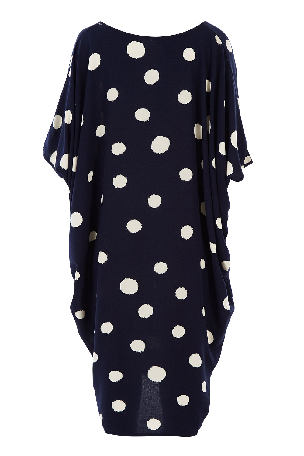 Product shot of the Woven Miracle Dress in colour SugarSpot (Blue), from the back