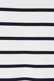 Product shot of the Tin colourShirt Dress - Stripe (White), detail