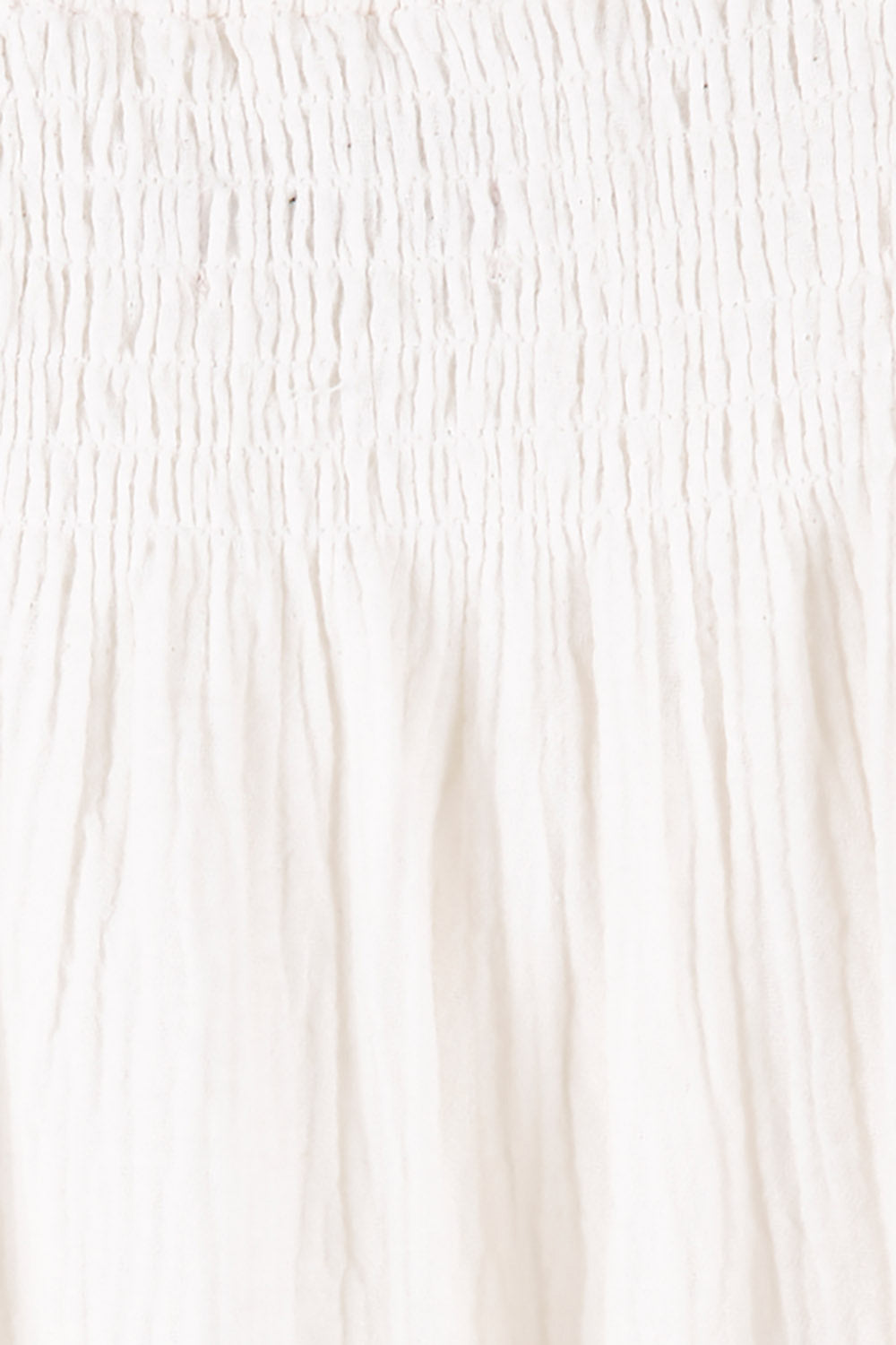 Product shot of the Ashbury Cotton Dress in colour Sakurwhite (White), detail