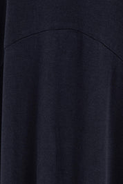 Product shot of the Alviva Lounge Dress in colour Navy (Blue), detail