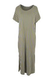 Product shot of the Destiny Dress in colour Green (Green), from the front