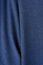Product shot of the Fate V Neck Dress in colour Navy (Blue), detail