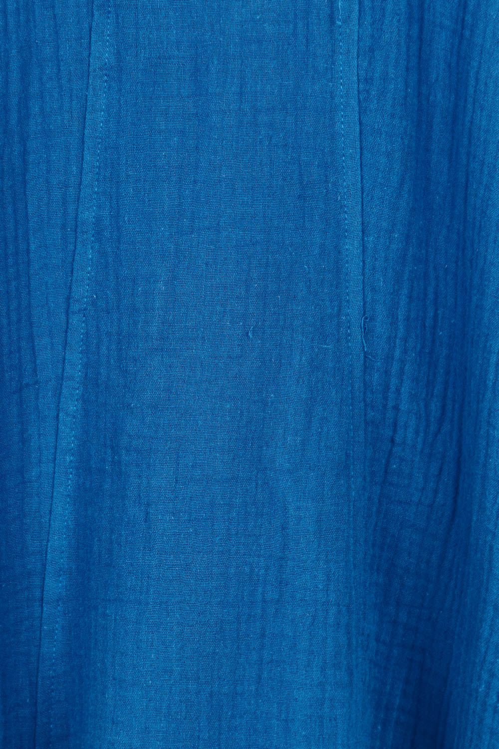 Product shot of the Novella Cotton Dress in colour Ultramarin (Blue), detail