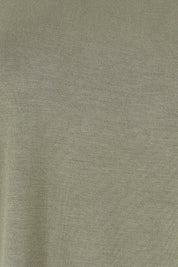 Product shot of the Pippa Bamboo Top in colour Fern (Green), detail