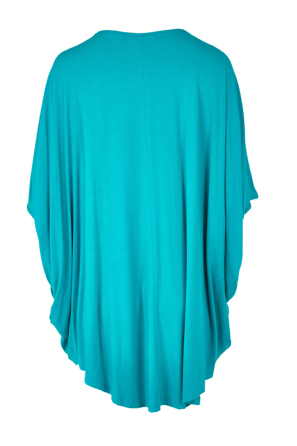 Product shot of the Hi Low Miracle Bamboo Top in colour Jade (Green), from the back