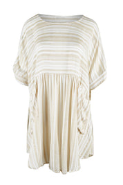 Product shot of the Beachy Top in colour Beige, from the front