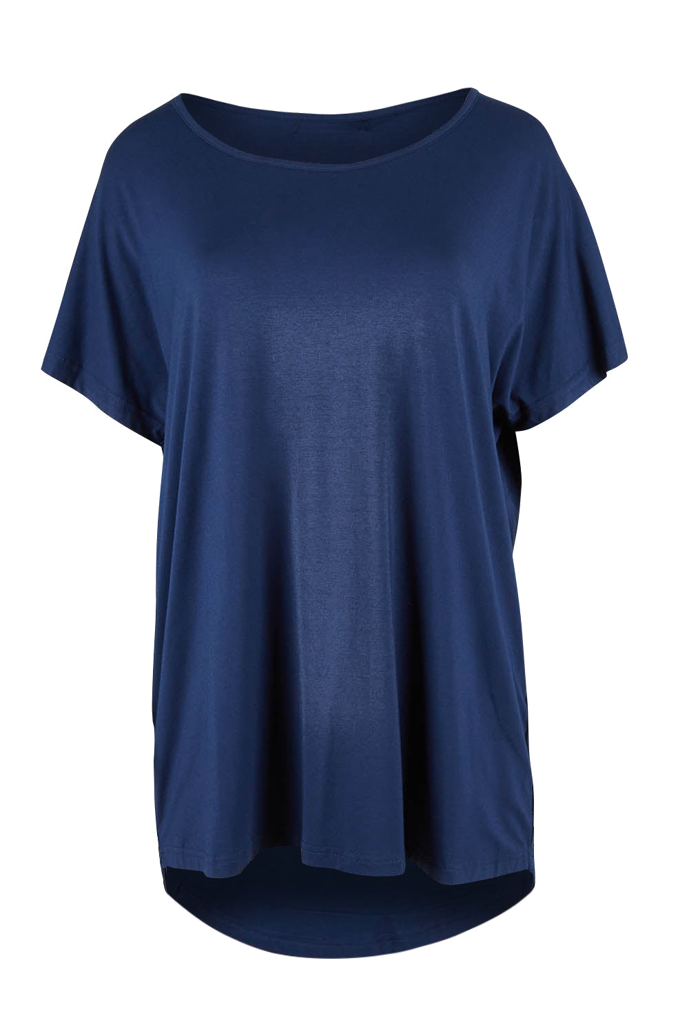 Product shot of the Destiny Top in colour Navy (Blue), from the front