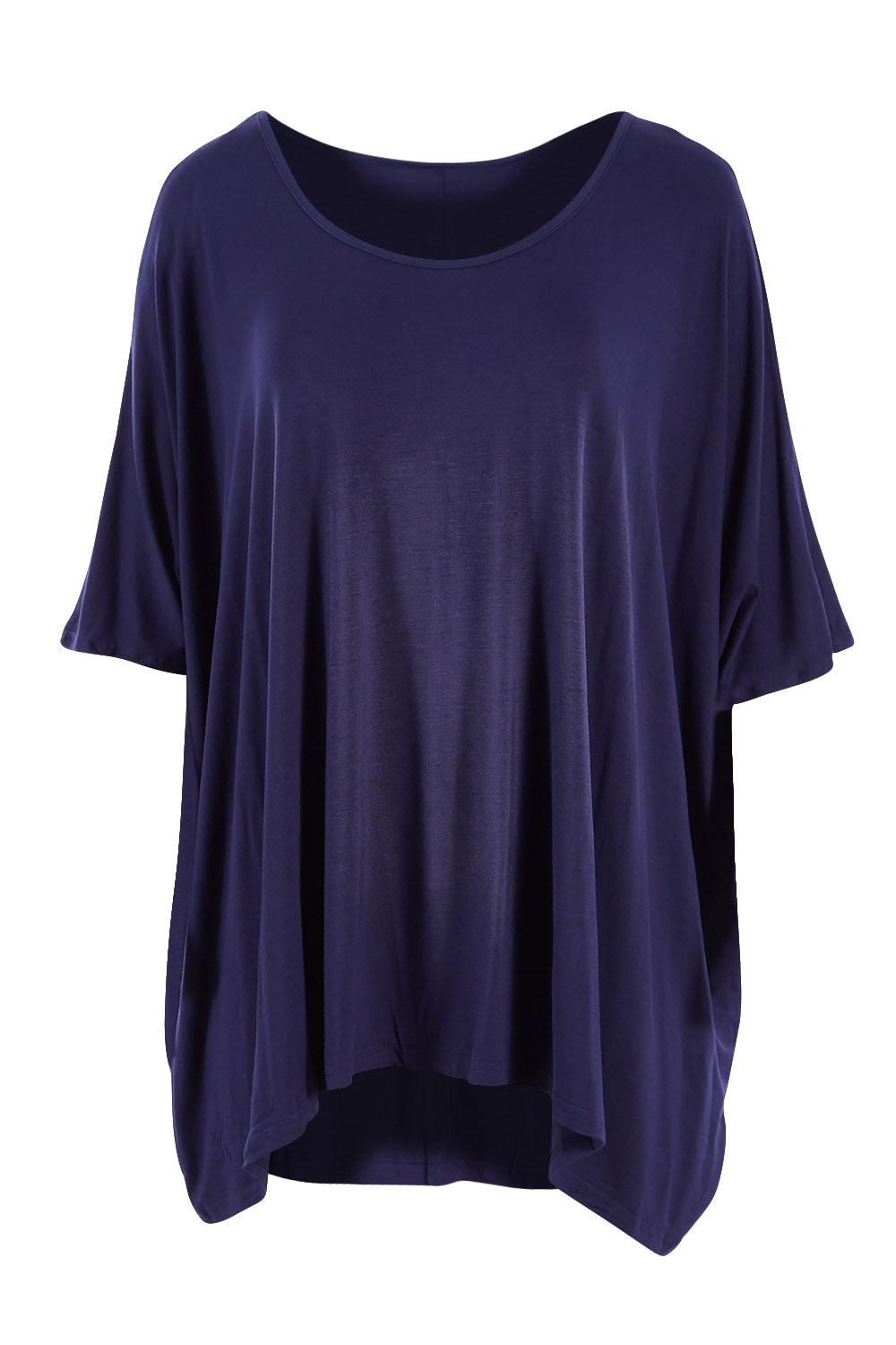 Product shot of the Nice Top in colour Navy (Blue), from the front