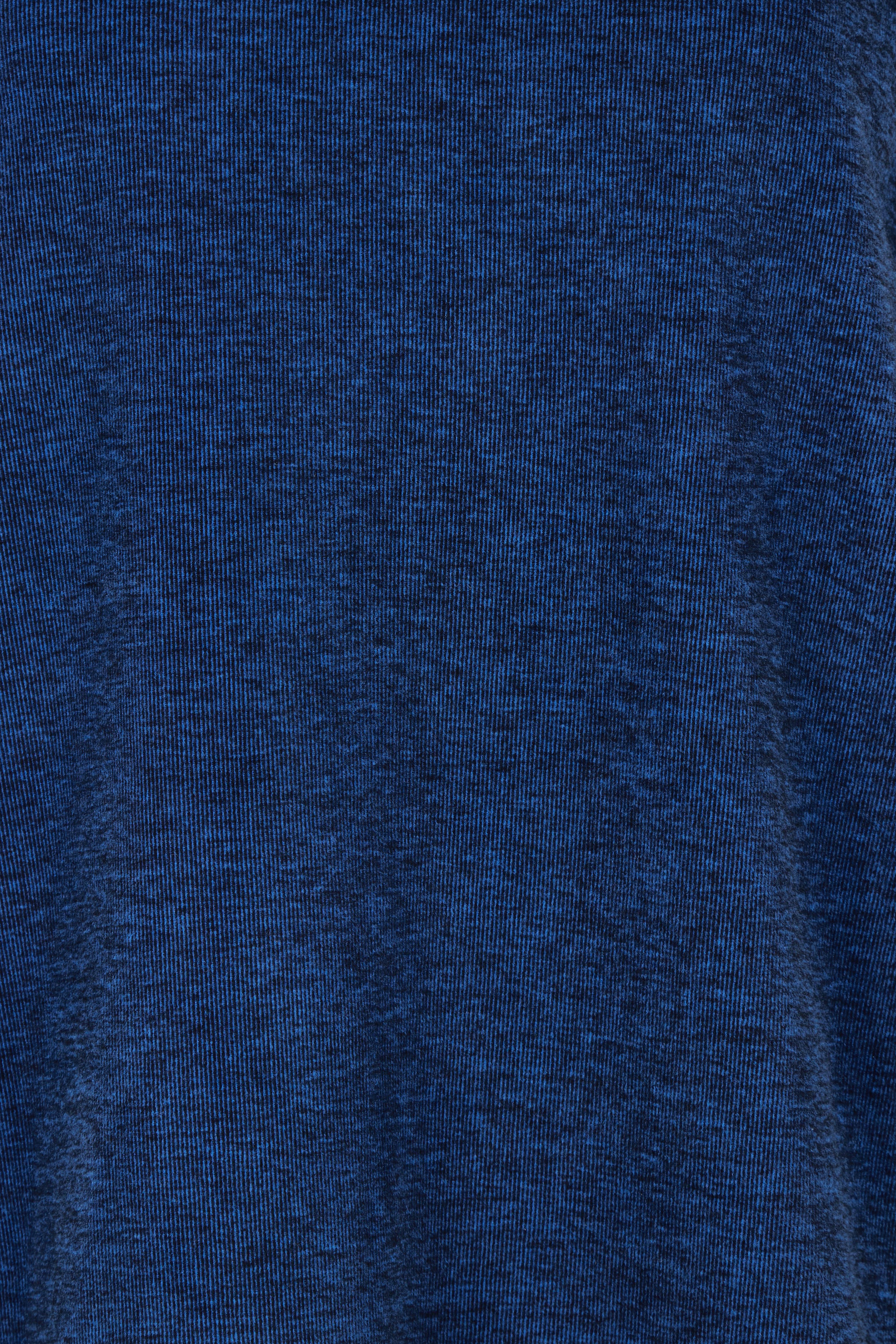 Product shot of the Pennie Long Sleeve Top in colour Ocean (Blue), detail