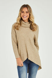 Preloved Knitted Turtleneck - Walnut