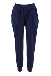 Product shot of the Everyday Pant in colour Navy (Blue), from the front