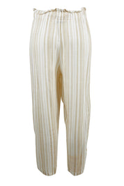 Product shot of the Olivia Pant in colour Beige, from the back