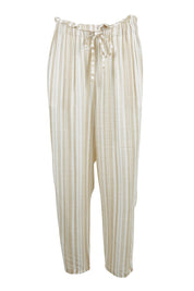 Product shot of the Olivia Pant in colour Beige, from the front