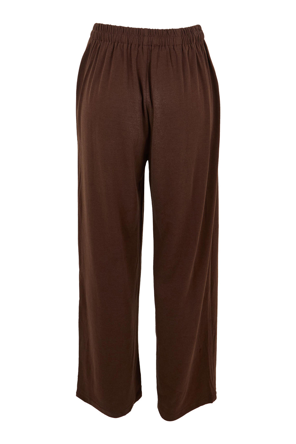 Product shot of the Gigi Lounge Pant in colour Chocolate, from the back