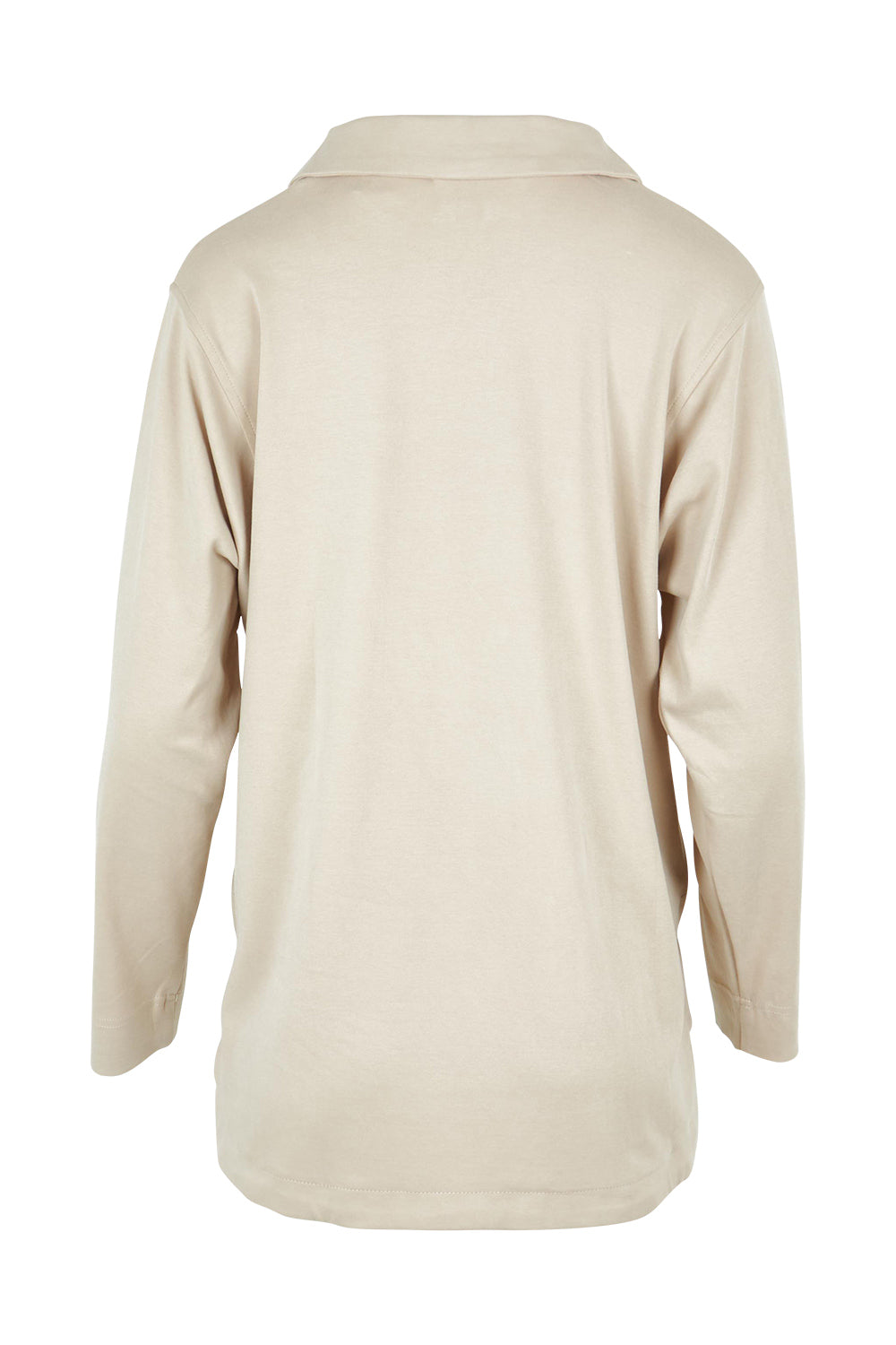 Product shot of the Gigi Lounge Sweater in colour Portobeige, from the back