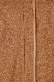 Product shot of the Multi Fabric Jacket in colour Latte, detail