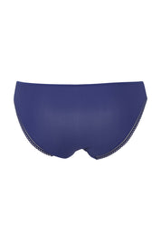 Product shot of the Marta Shorty Brief in colour Danubeblue (Blue), from the back