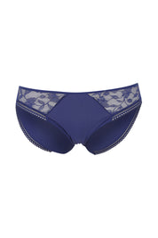 Product shot of the Marta Shorty Brief in colour Danubeblue (Blue), from the front