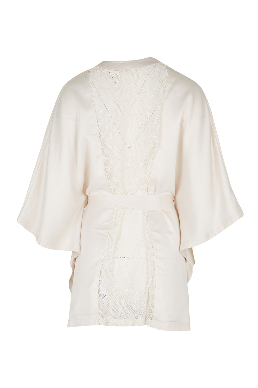 Product shot of Thelma Kimono in colour Talc, from the back