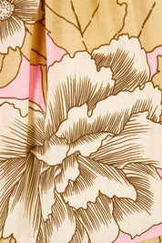 Product shot of the Apostle Dress in colour Botanical (Pink), detail