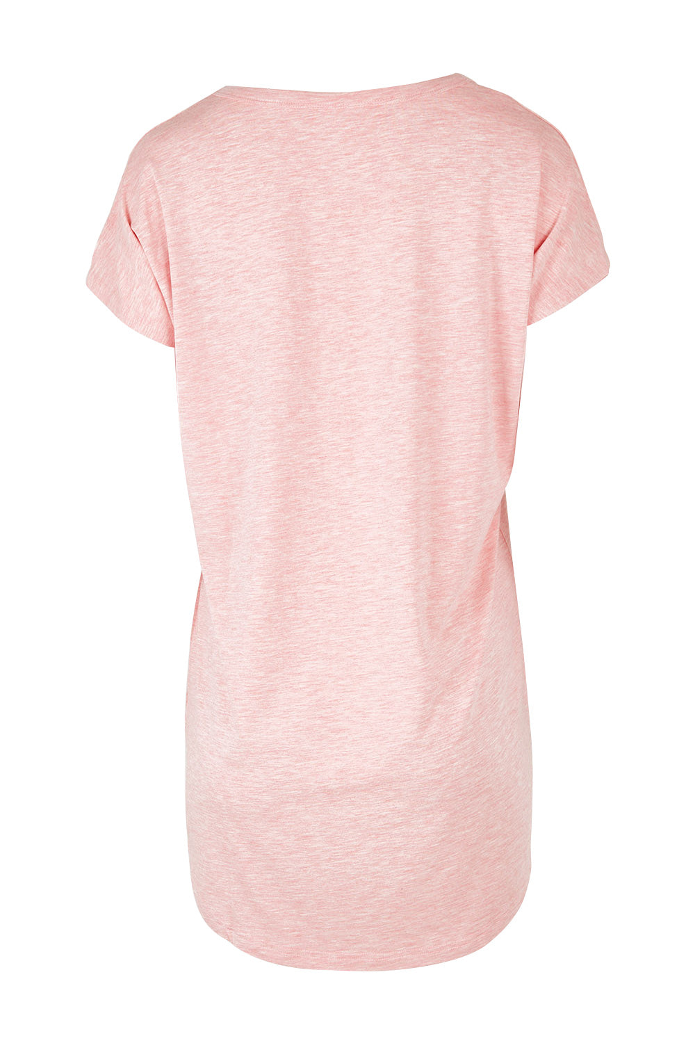 Product shot of the Bamboo Nightie in colour Rose (Pink), from the back