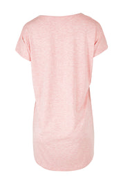 Product shot of the Bamboo Nightie in colour Rose (Pink), from the back