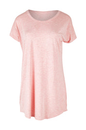 Product shot of the Bamboo Nightie in colour Rose (Pink), from the front