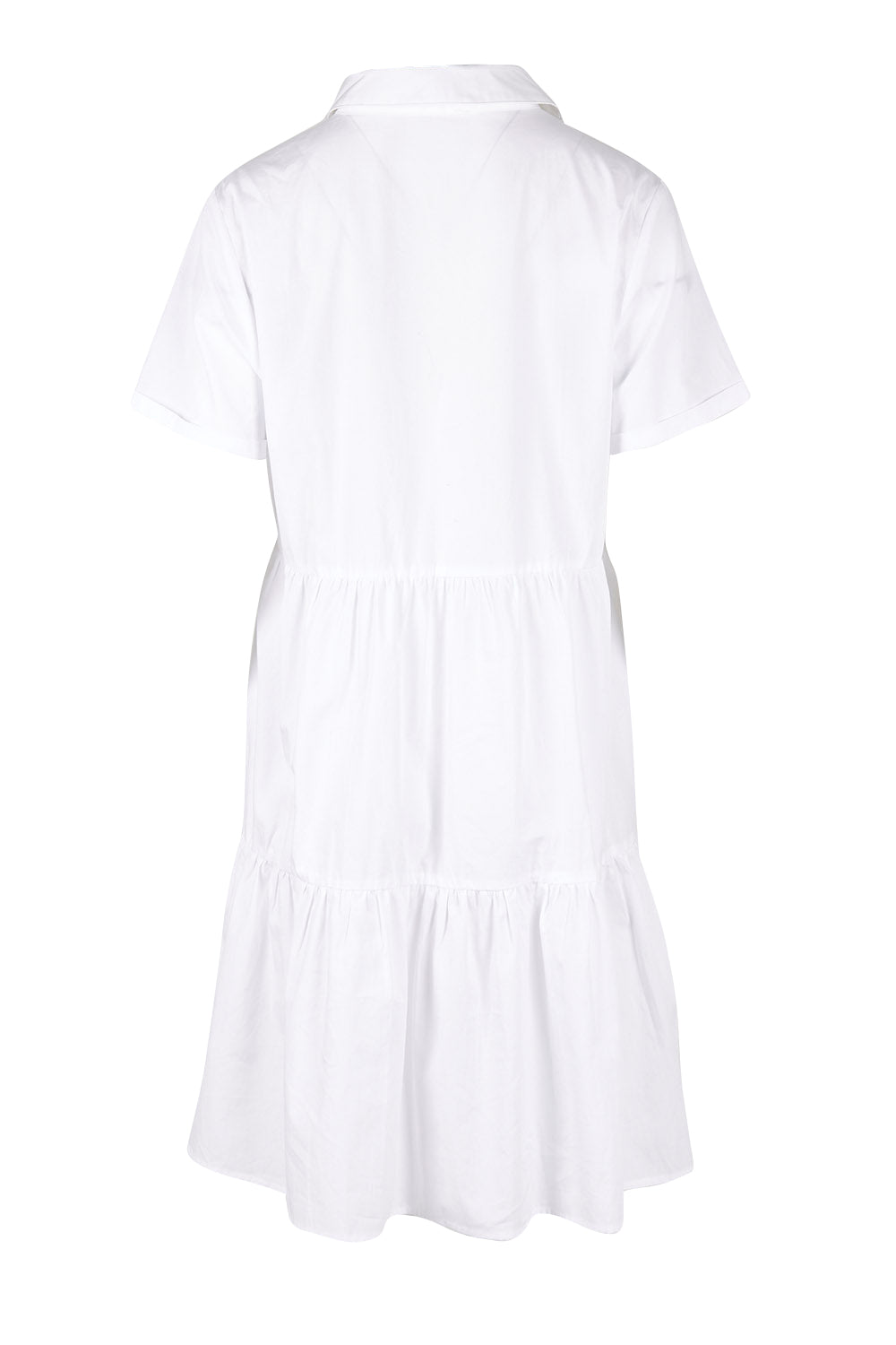 Product shot of the Lori Dress in colour White (White), from the back