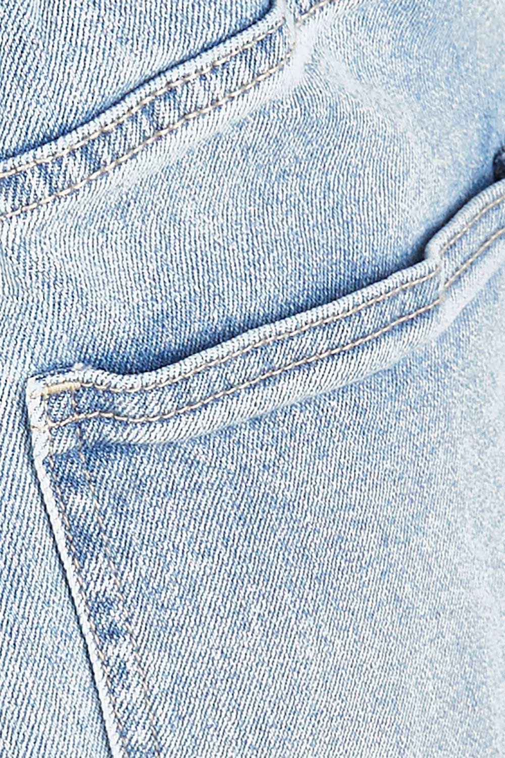 Product shot of the Isla Jean in colour Stoneblue (Blue), detail