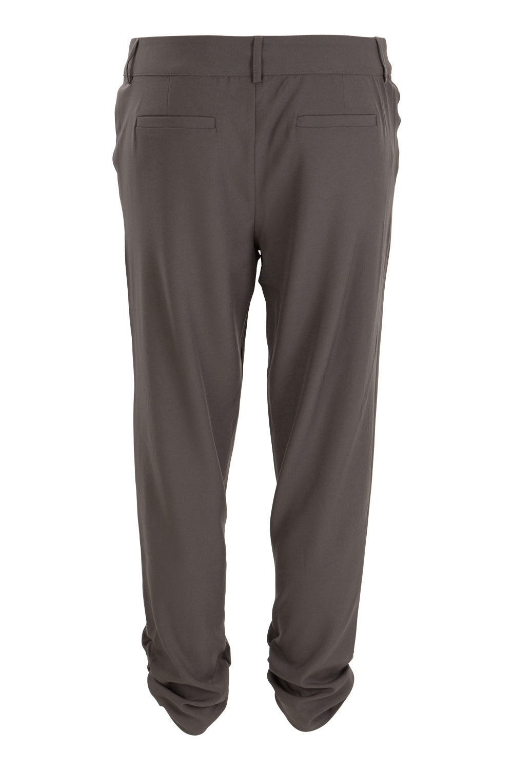 Product shot of The Best Seller Pant in colour Castlerock (Green), from the back