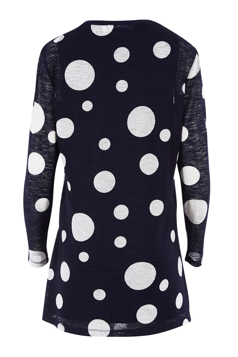 Product shot of The Mesh Twin Set in colour Navy (Blue), from the back