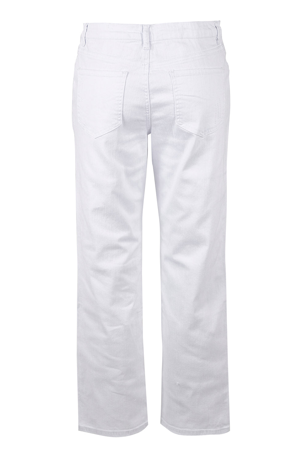 Product shot of The Boyfriend Jean in colour White (White), from the back