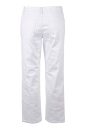 Product shot of The Boyfriend Jean in colour White (White), from the back