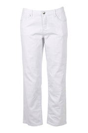 Product shot of The Boyfriend Jean in colour White (White), from the front