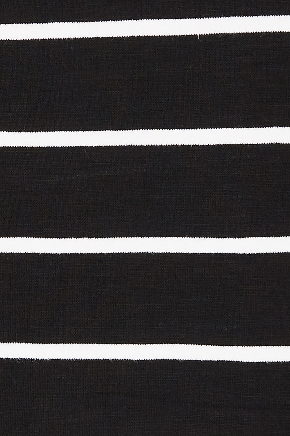 Product shot of The Striped Blocked Tee in colour Blackwhite (Black), detail
