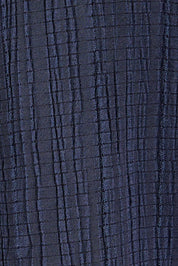 Product shot of The Nehru Collar Textured Top in colour Navy (Blue), detail