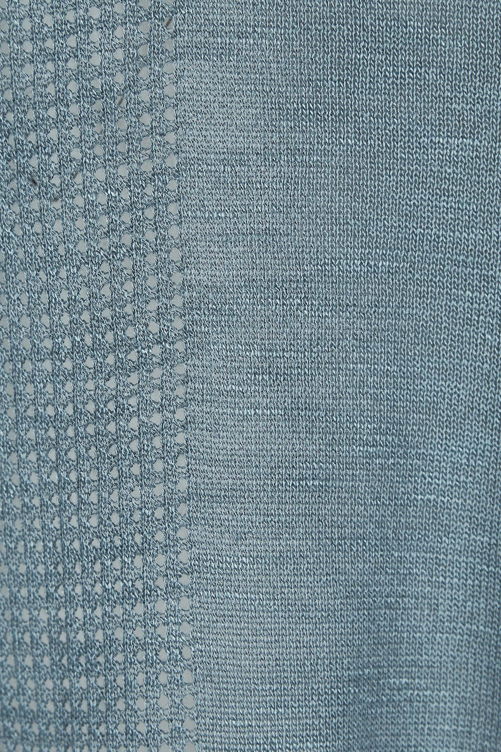 Product shot of The Short Sleeve Shrug in colour Dustyblue (Blue), detail