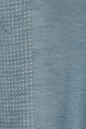 Product shot of The Short Sleeve Shrug in colour Dustyblue (Blue), detail