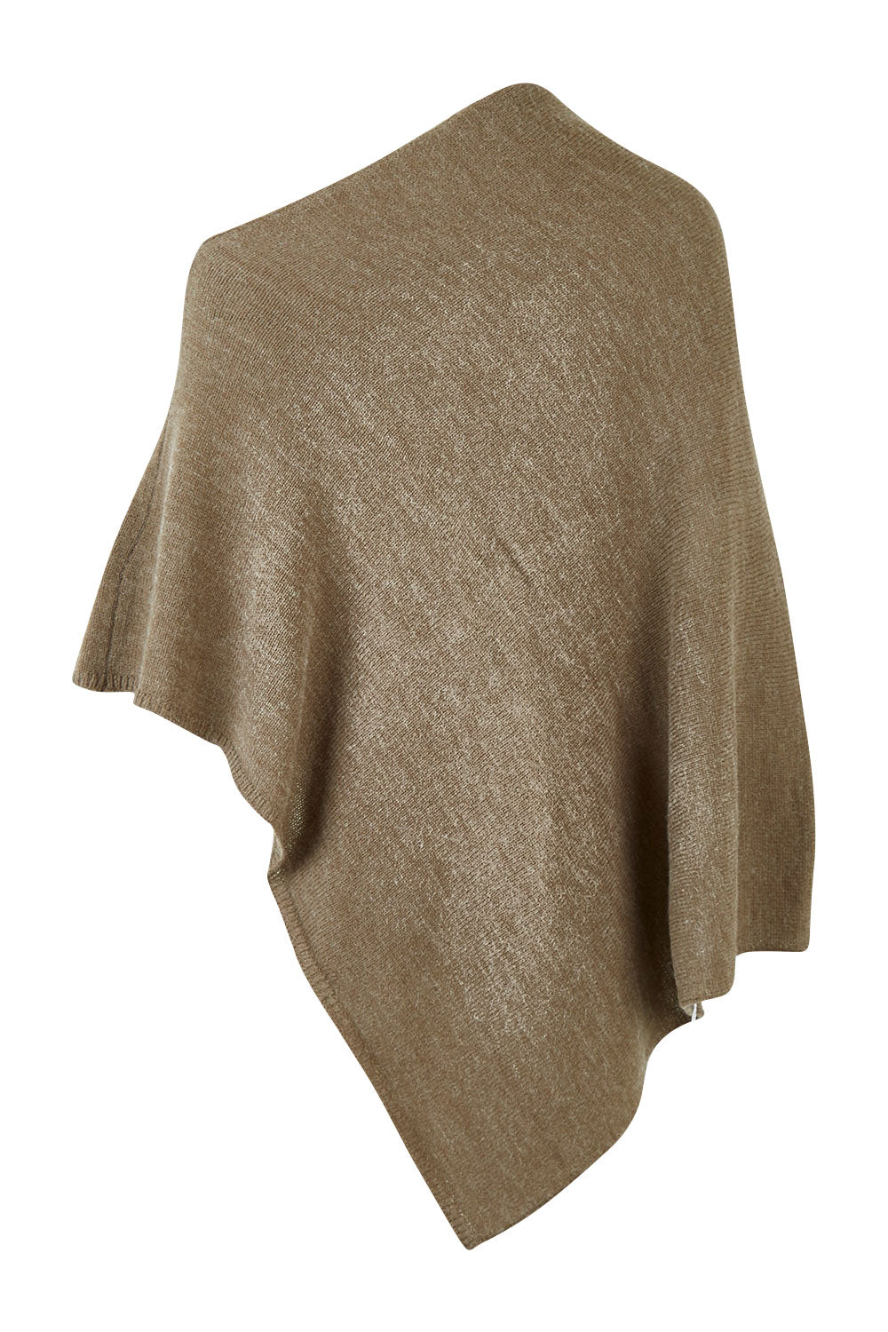 Product shot of The Perfect Poncho in colour Natural, from the back