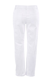 Product shot of The Distressed Boyfriend Jean in colour White (White), from the back