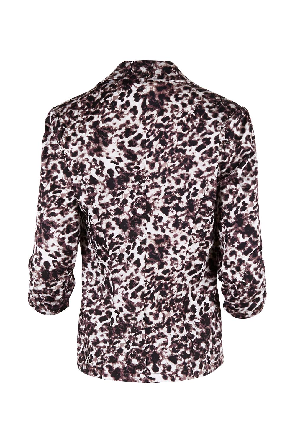 Product shot of The Everyday Printed Blazer in colour Mutedpink (Pink), from the back