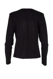 Product shot of The Define Ponte Jacket in colour Black (Black), from the back