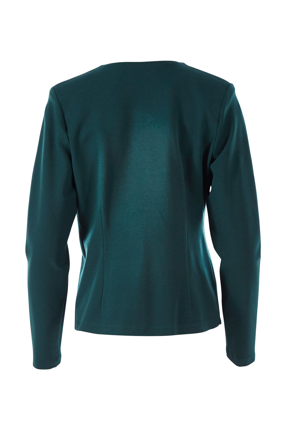 Product shot of The Define Ponte Jacket in colour Darkgreen (Green), from the back